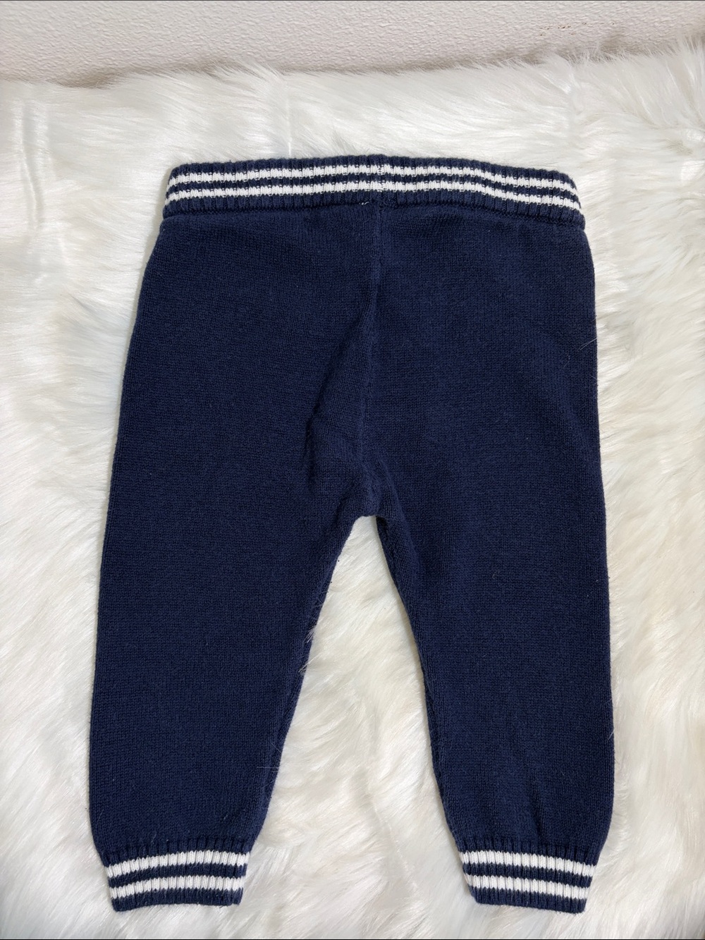 Janie and Jack Knit Sweater & Navy Pants Set - Picture 3 of 8